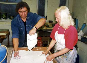 Joy Godfrey Making the Cast - Bronze Casting