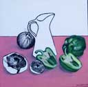 Still Life with Green Peppers Acrylic on canvas By Joy Godfrey