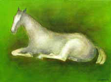 Memory of Horse Oil on Canvas By Joy Godfrey